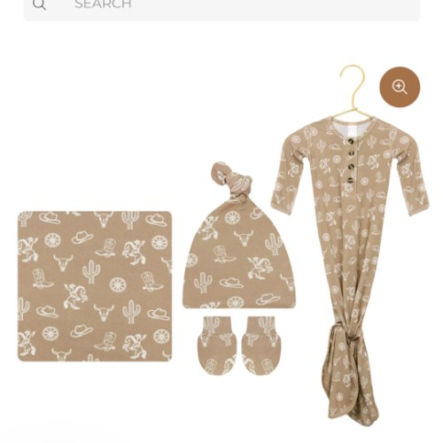 Wyatt Newborn Hat Bundle (Gown)