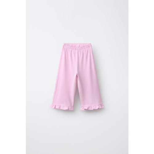 RUFFLED CULOTTES - Pastel mauve | ZARA United States