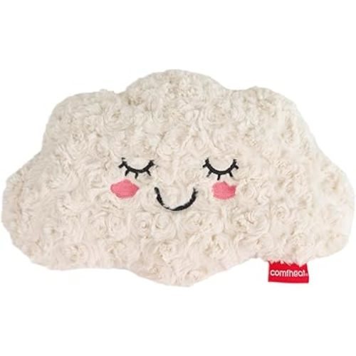 Microwave Unscented Heating Pad for Pain Relief, Moist Heat Pack Hot Compress for Period Cramps, Shoulder, Muscles, Cute Cloud Plush Heating Pad, Gift for Girl Women Kids, with Washable Cover
