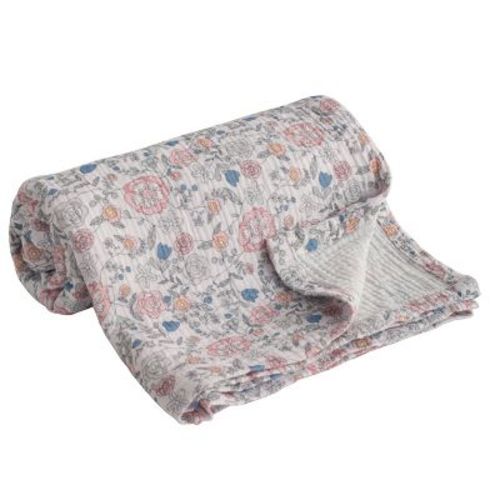 Lightweight Muslin Cotton Toddler Blanket, Breathable & Soft Summer Blanket for Crib & Stroller - NTBAY
