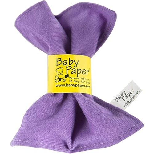 Original Baby Paper - Crinkle Teether and Sensory Toy for Babies and Infants | Lilac | Non-Toxic, Washable | Great for Baby Showers