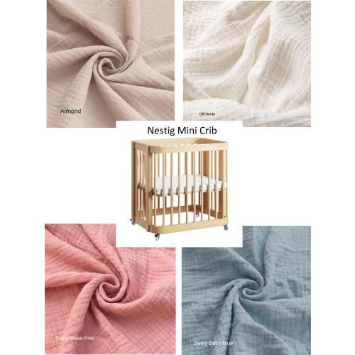 Wendy Anne Organic Cotton Mini Crib Fitted Sheet - Sand Color – EasyTot