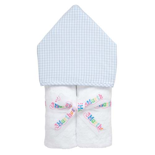 Big Check Everykid Towel - Blue