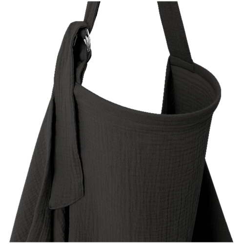 Breathable 100% Cotton Muslin Nursing Cover – Breastfeeding Privacy Apron with Arch Neckline, Versatile Stroller Cover & Multi-Use Baby Shower Gift