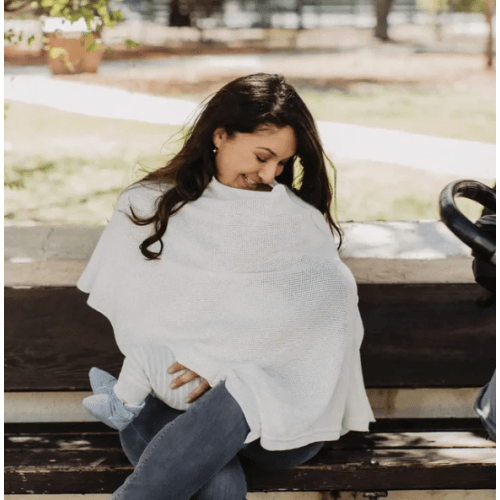 The Ivory Cocoon™ Breathable Nursing Cover