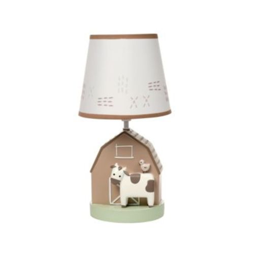 Farmyard Friends Decorative Tabletop Nursery Lamp with Shade