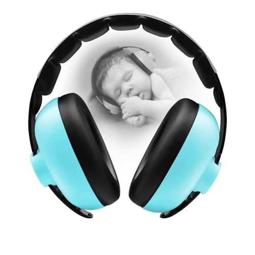 BBTKCARE Earmuffs Infant Hearing Protection Baby Headphones Noise Cancelling Headphones for Babies for 3 Months to 2 Years - Bluish Green