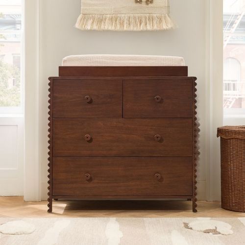 Josephine 4-Drawer Narrow Dresser with Removable Topper (38")