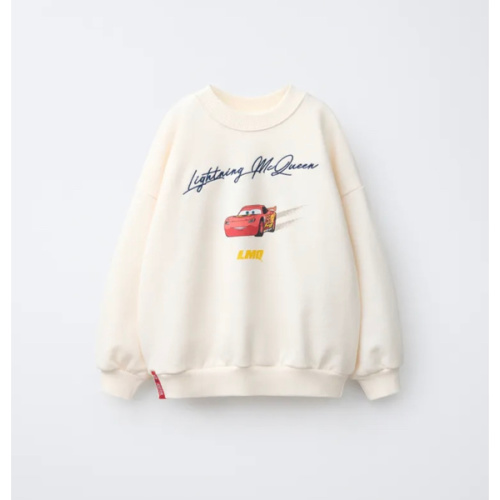 CARS LIGHTNING MCQUEEN © DISNEY/PIXAR PRINT SWEATSHIRT - Ecru | ZARA United States