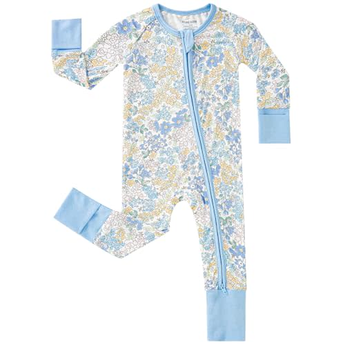 pureborn Baby Infant Boys Girls Sleeper Snug Fit Viscose from Bamboo Pajamas Zipper Pjs 0-24 Months