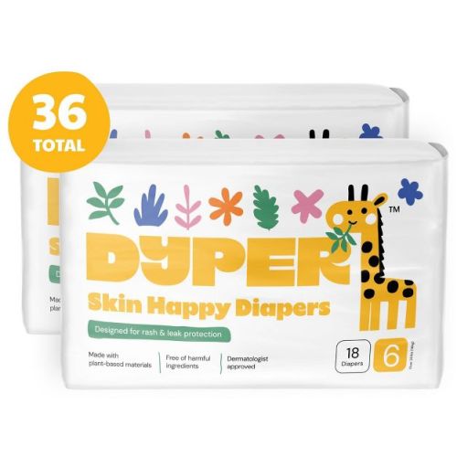 DYPER Skin Happy Diapers - Size 6 - 36ct