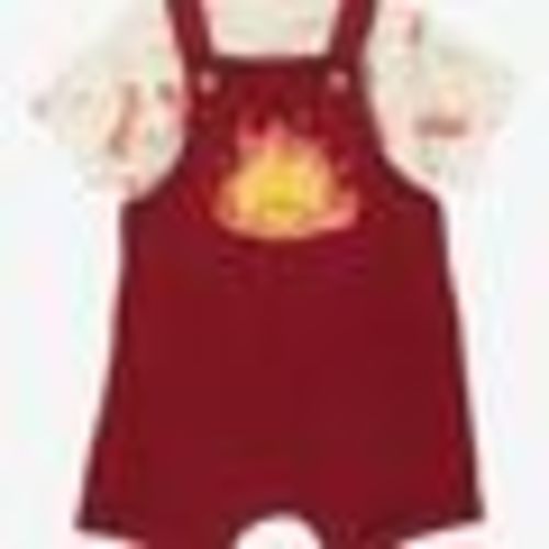 Studio Ghibli Howl's Moving Castle Calcifer Infant Overall Set - BoxLunch Exclusive