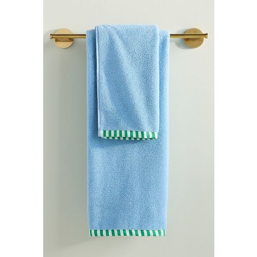 The Sloane Stripe Soft Cotton Towel - Washcloth