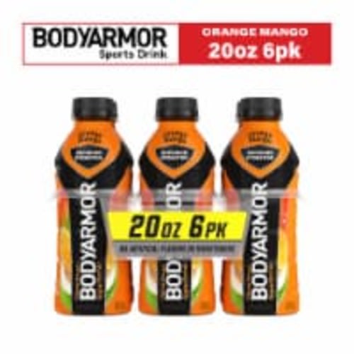 BODYARMOR® Orange Mango Sports Drink Bottles, 6 bottles / 20 fl oz