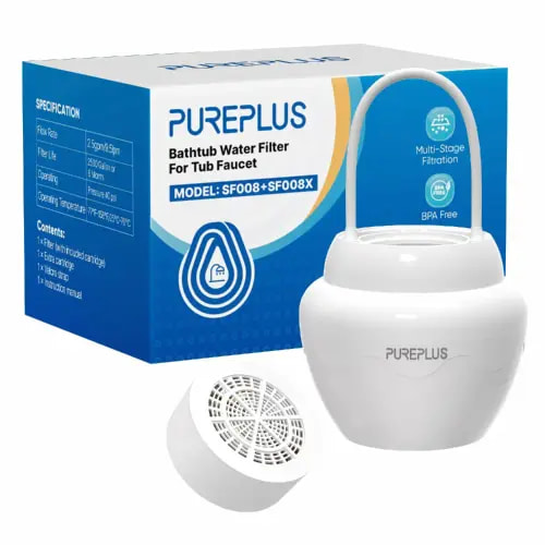 PUREPLUS 11 Stages Bathtub Filter, Softer Skin & Hair - PurePlus Filter