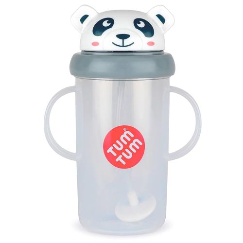 Tippy Up Free Flow Sippy Cup (No Valve), Sippy Cup for Toddlers, BPA Free (Pip Panda 300ml)