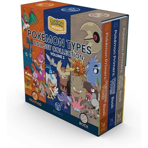 Pokémon Primers Type Box Set Collection, Volume 3: Fighting, Flying, Rock Paperback – October 1, 2024