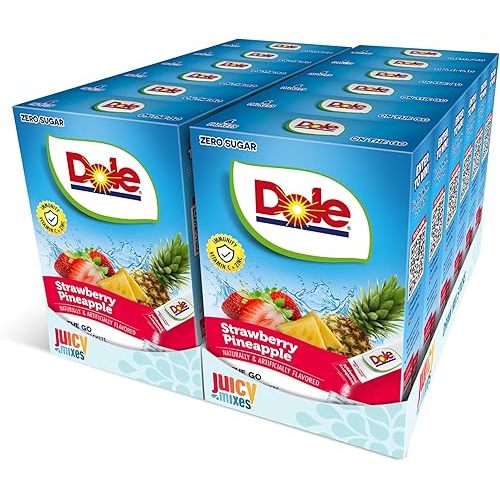 Dole Strawberry Pineapple - Powder Drink Mix - Sugar Free & Delicious, Makes 72 Flavored Water Beverages