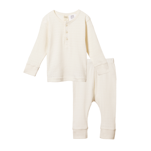 Pointelle Long Sleeve Pyjama Set