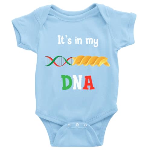 Italian Pasta It's in My DNA Baby Clothes Infant Newborn Organic Bodysuit Romper