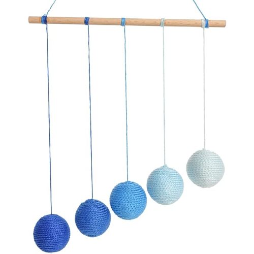 Montessori Blue Gobbi Ball Gobbi Mobile, Montessori Mobile,Essential Mobile, Hanging Mobile Learning Mobile