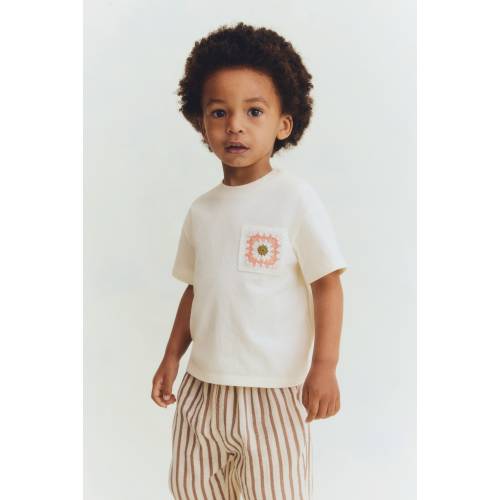 POCKET-DETAIL COTTON T-SHIRT