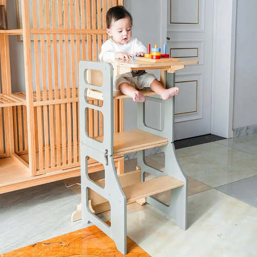 3-in-1 Wooden Step Stool