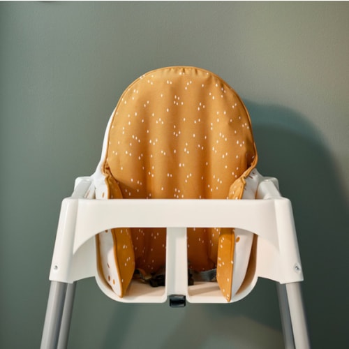 ANTILOP supporting cushion and cover, dark yellow/white dotted - IKEA