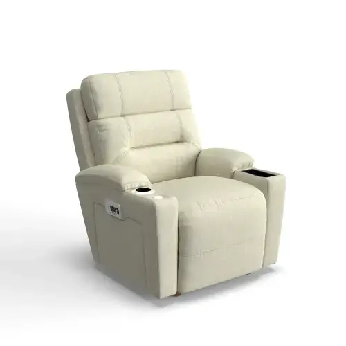 Neo Power Rocking Recliner w/ Headrest & Lumbar | La-Z-Boy | Pearl