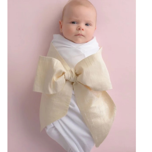 Bow Swaddle ® - Pearl Strand Silk