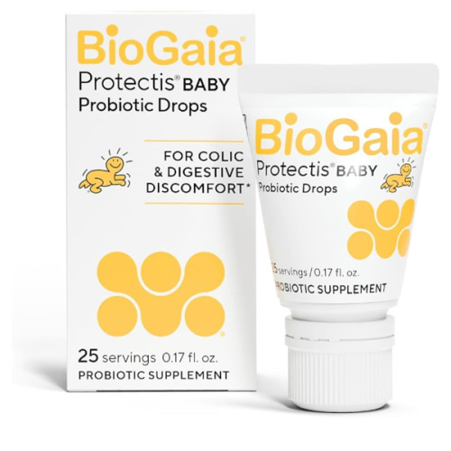 BioGaia Protectis Baby Probiotic Drops | Baby Essentials for Colic & Gas Relief | Safe for Newborns | Ease Crying, Fussing, Colic, Gas, Spit-ups & Constipation | No Dairy, Soy & Gluten | 5mL