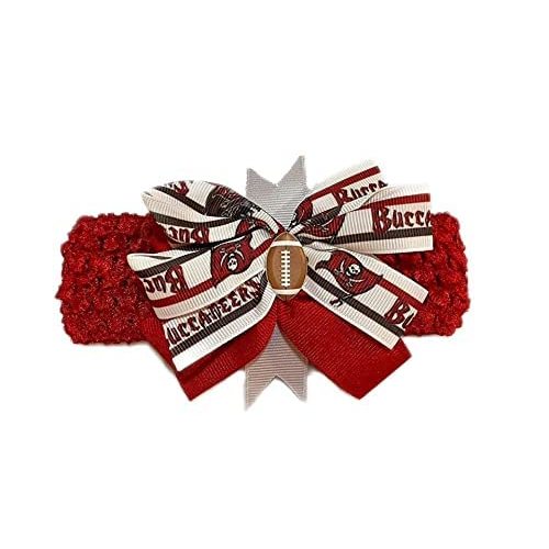 Buccaneers Baby Girl Boutique Bow Crocheted Headband
