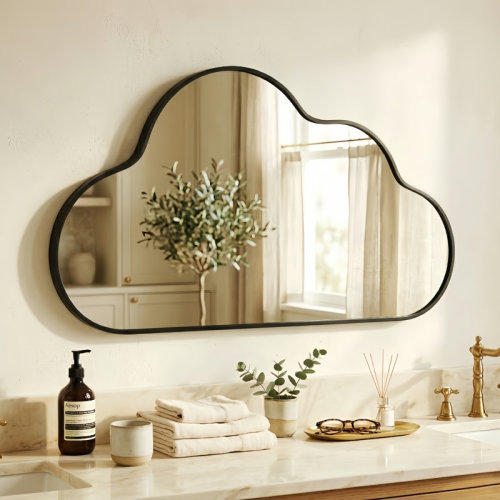 Ivy Bronx Cloud-shaped Decorative Wall Mirror | Wayfair