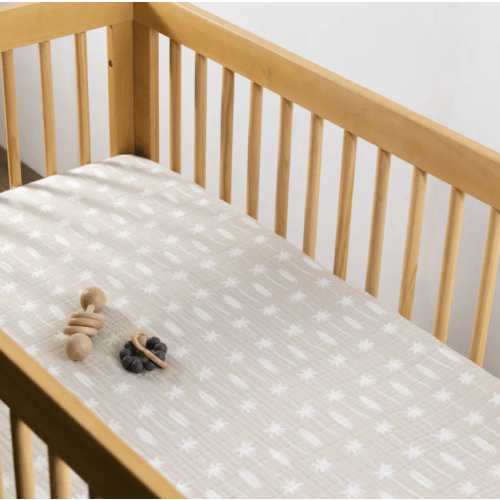 Babyletto Crib Sheet in GOTS Certified Organic Muslin Cotton