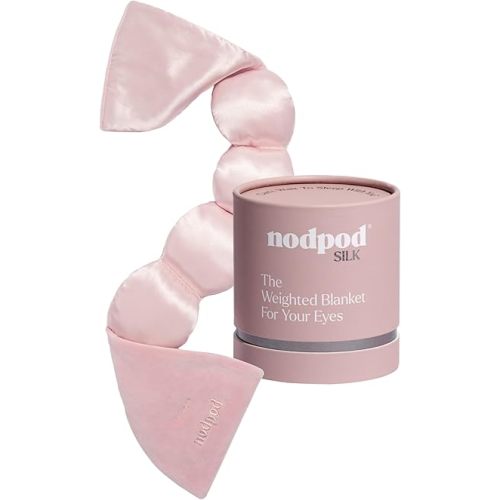 nodpod Mineralized Silk Gentle Pressure Sleep Mask, Weighted Eye Mask