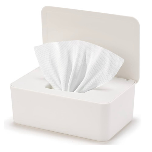 Baby Wipes Dispenser, Wipe Holder for Baby & Adult,Keeps Wet Tissue Fresh, Non-Slip Wipes Case, Flushable Wipe Container with Sealing Design Lid