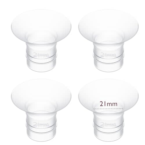 Momcozy 21mm 4Count Flange Insert Compatible with 24mm Flange/Shield of Most Pumps