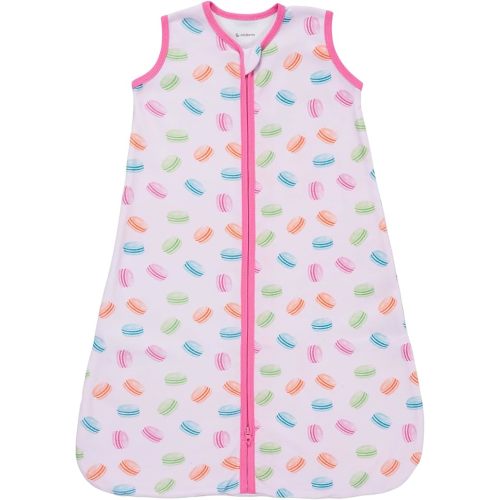LollyBanks Sleep Sack, 100% Cotton Neutral Baby Sacks, 0.5 TOG Sleep Sacks Lightweight with 2-Way Zipper