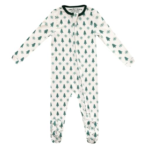 Copper Pearl Zip-Up Footie Baby Pajamas: Ultra-Soft Boys Pajamas and Girls Pajamas, Premium Knit Fabric in Stylish Prints, Tag-Free with Two-Way Zipper, Sized Newborn to 24 Months, Alps