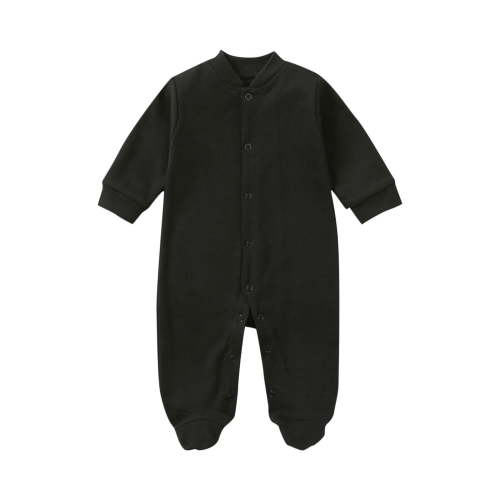 ameIAEA Baby Girl Boy Clothes Newborn Footie Romper Infant Long Sleeve Button Down Jumpsuit