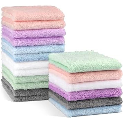 Orighty Baby Washcloths 18-Pack, Premium Microfiber Baby Bath Face Towels, Super Soft and Absorbent Baby Towels for Newborn, Infants and Toddlers, Natural Baby Wipes for Delicate Skin, 9x9 Inch