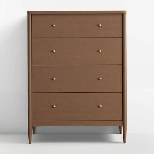 Hampshire Natural Brown Wood Tall 7-Drawer Kids Dresser