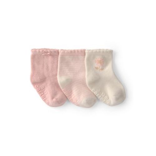 Baby Girls 3 Pack Bootie Socks