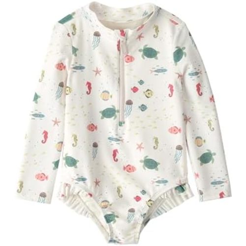 Little Planet by Carter's Girl 1-piece Rashguard, Sea Life, 9M