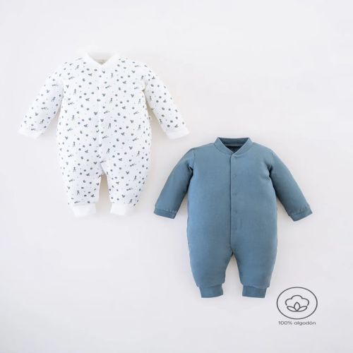 Pijama enteriza pack de 2 unidades para Bebé niño de Algodón Baby Fresh