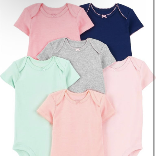 Simple Joys by Carter's Baby-Girls 6-Pack Short-Sleeve Bodysuit