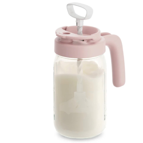 Glass Formula And Breastmilk Mixing Pitcher with Mixing Handle