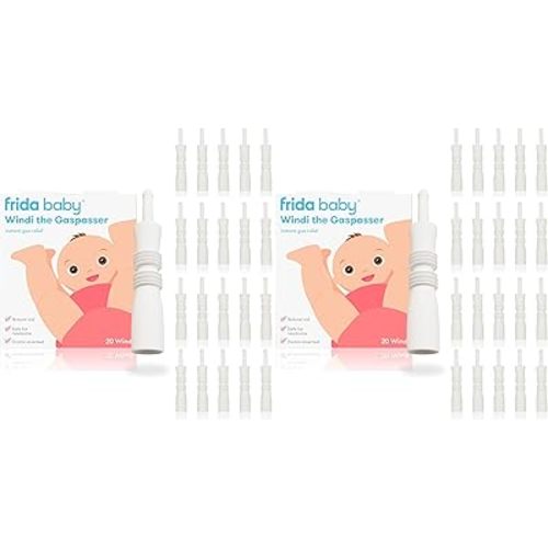 Frida Baby Windi Gas Passer, Baby Gas Relief, Made in USA, 100% Natural, Safe & Effective Instant Relief for Babies & Infants, 10ct, (Pack of 4)