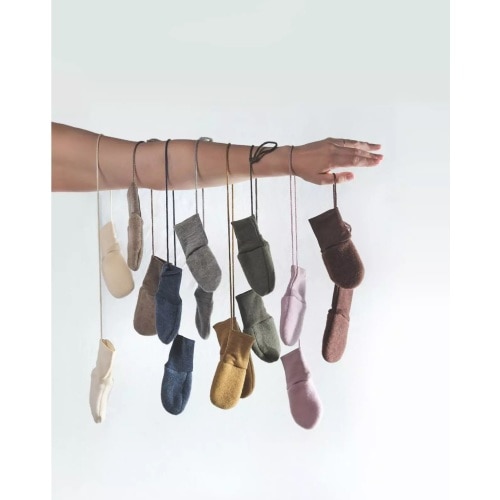 Engel Organic Wool Fleece Baby Mittens
