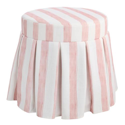 Angelina Ottoman, Pink Stripe